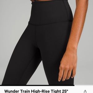 Lulu Wunder train high rise leggings